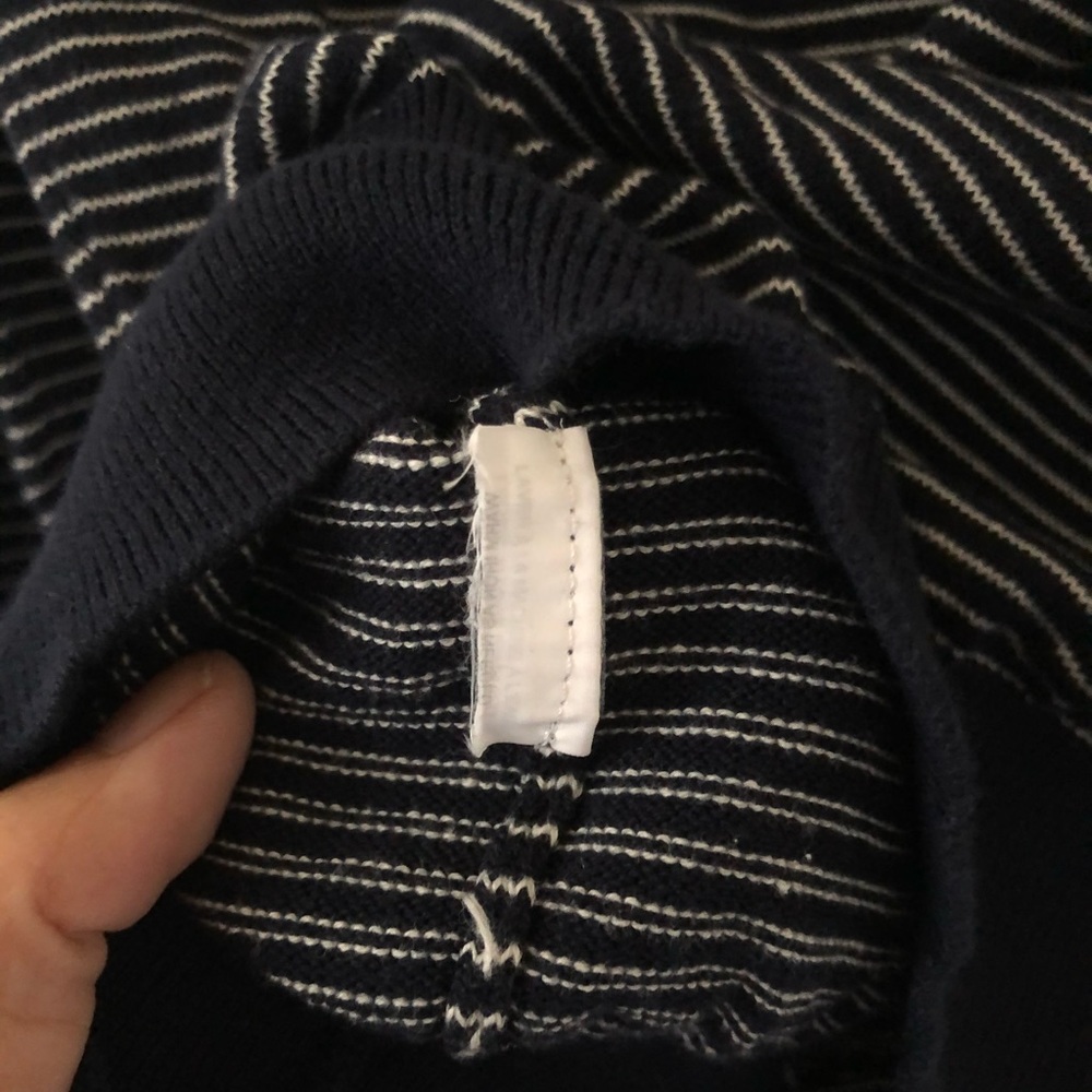 J. Crew Top- Navy/white - Picture 9 of 9